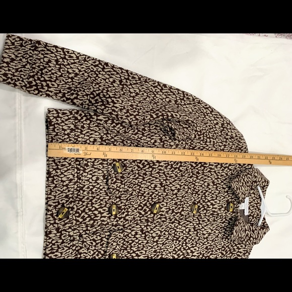 Charter Club Brown Jacket Leopard Size P/P - Picture 5 of 8